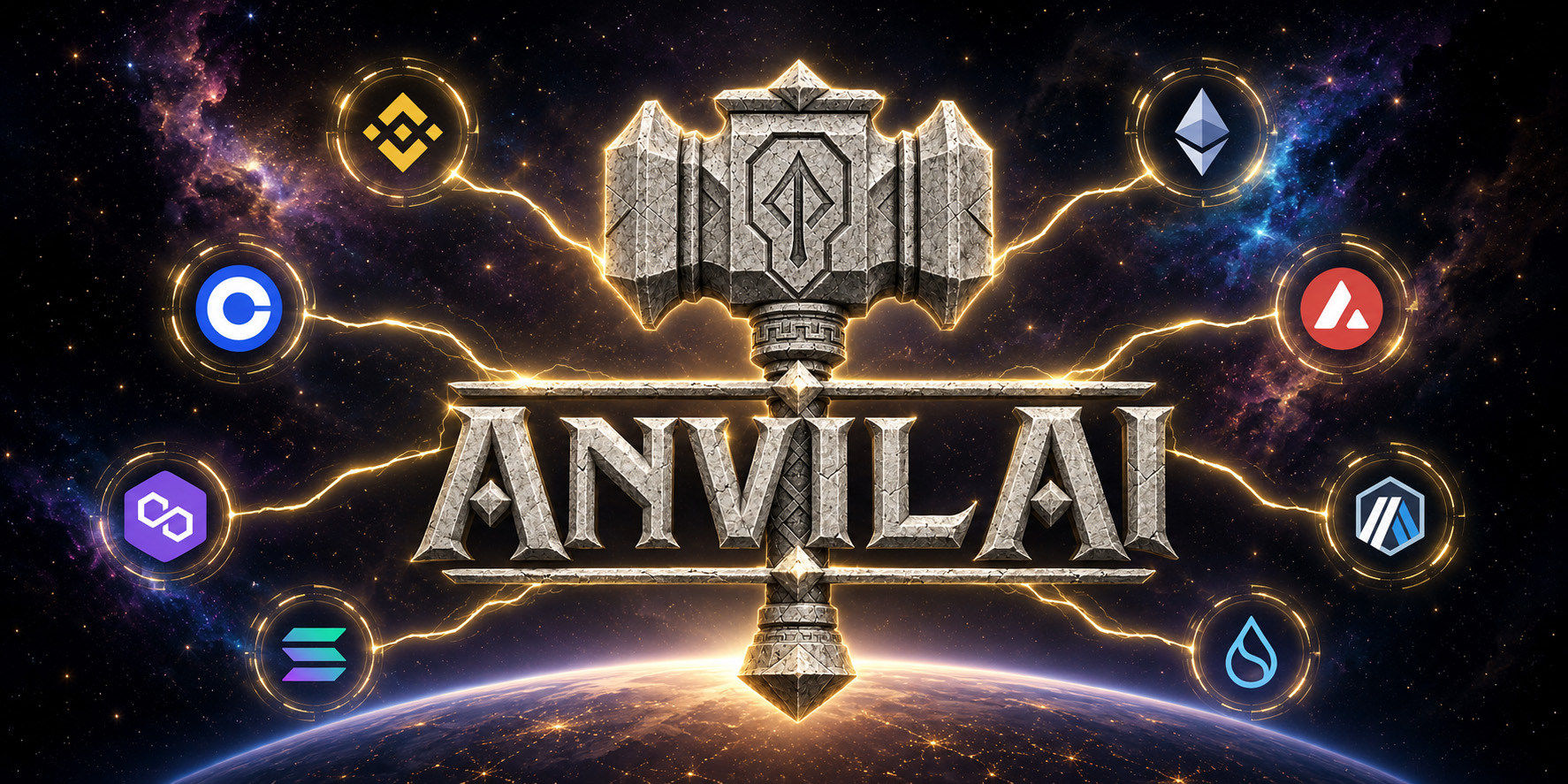 Anvil AI connected to leading blockchain networks